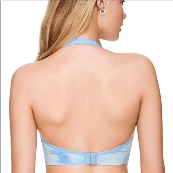 VS Pink Cool & Comfy wireless halter bra tie dye - Picture 2 of 8